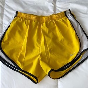 Nike Yellow Running Shorts